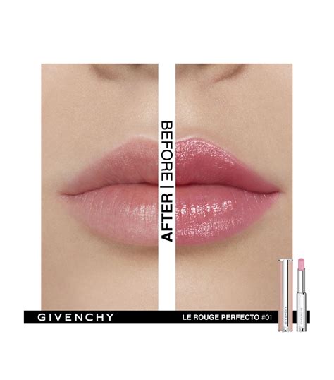 givenchy le rouge perfecto 02 intense pink|givenchy rose perfecto liquid balm.